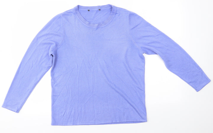 Bonmarché Womens Blue Pullover Jumper Size 16