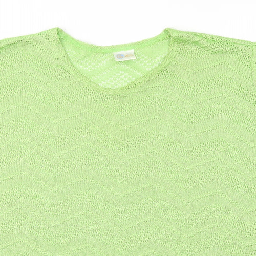 Your Sixth Sense Womens Green   Basic T-Shirt Size 18