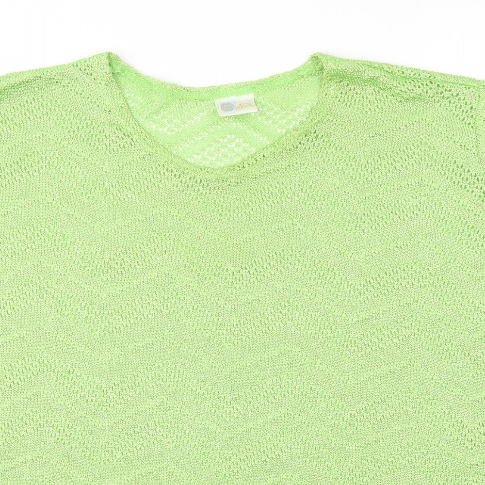 Your Sixth Sense Womens Green   Basic T-Shirt Size 18