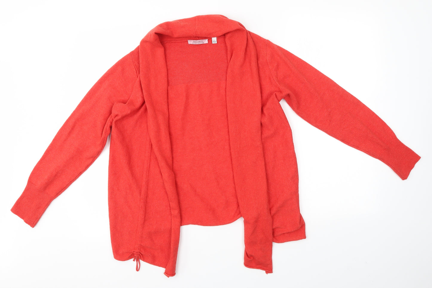 HEKLA & CO Womens Red   Cardigan Jumper Size L