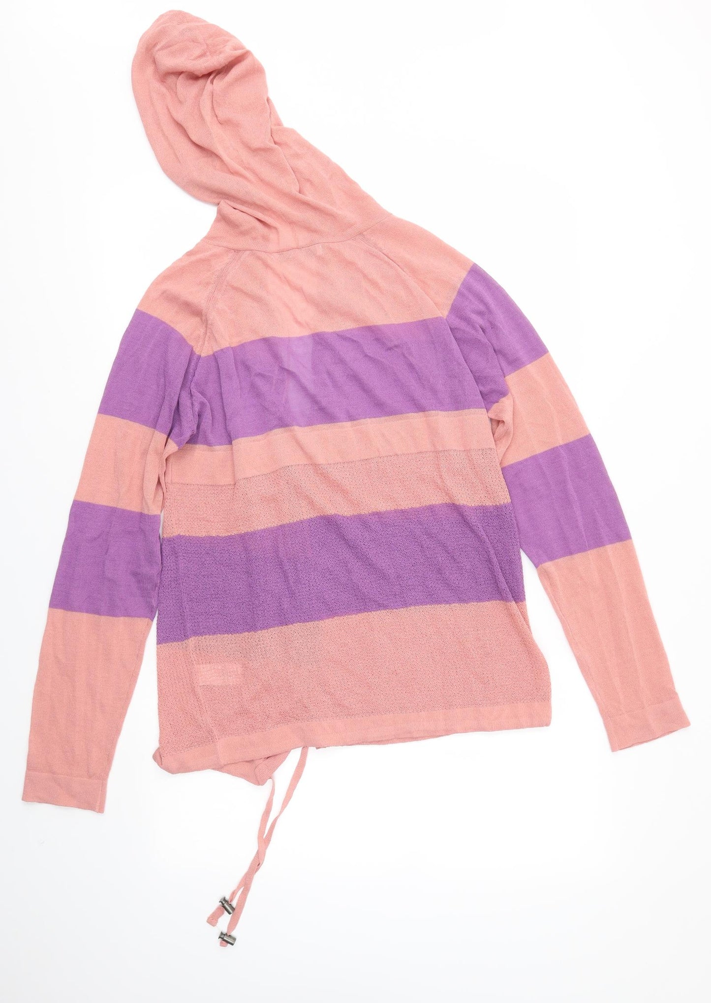 NEXT Womens Pink Striped  Cardigan Jumper Size 10