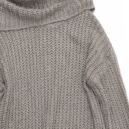 Brave Soul Womens Grey   Jumper Dress  Size S