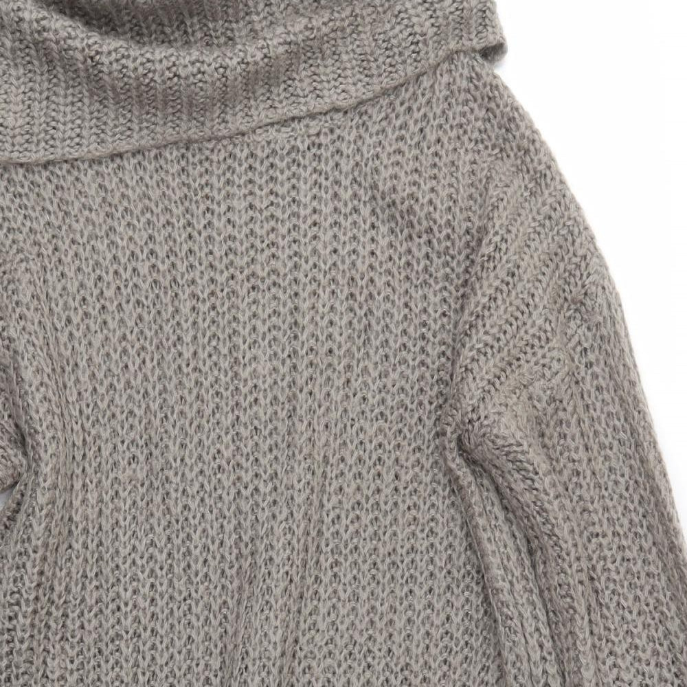 Brave Soul Womens Grey   Jumper Dress  Size S