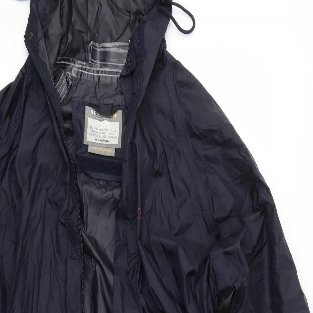 Regatta Mens Blue   Rain Coat Jacket Size L