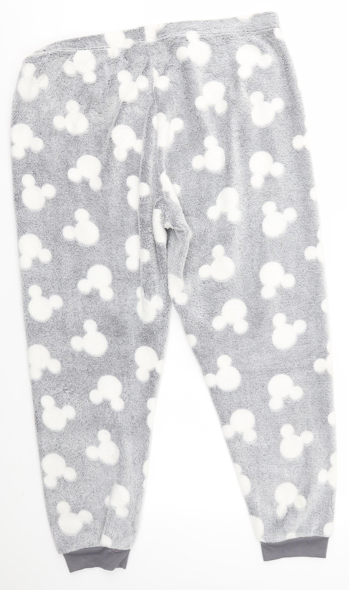 Primark Womens Grey Solid   Pyjama Pants Size XL  - Mickey Mouse Disney