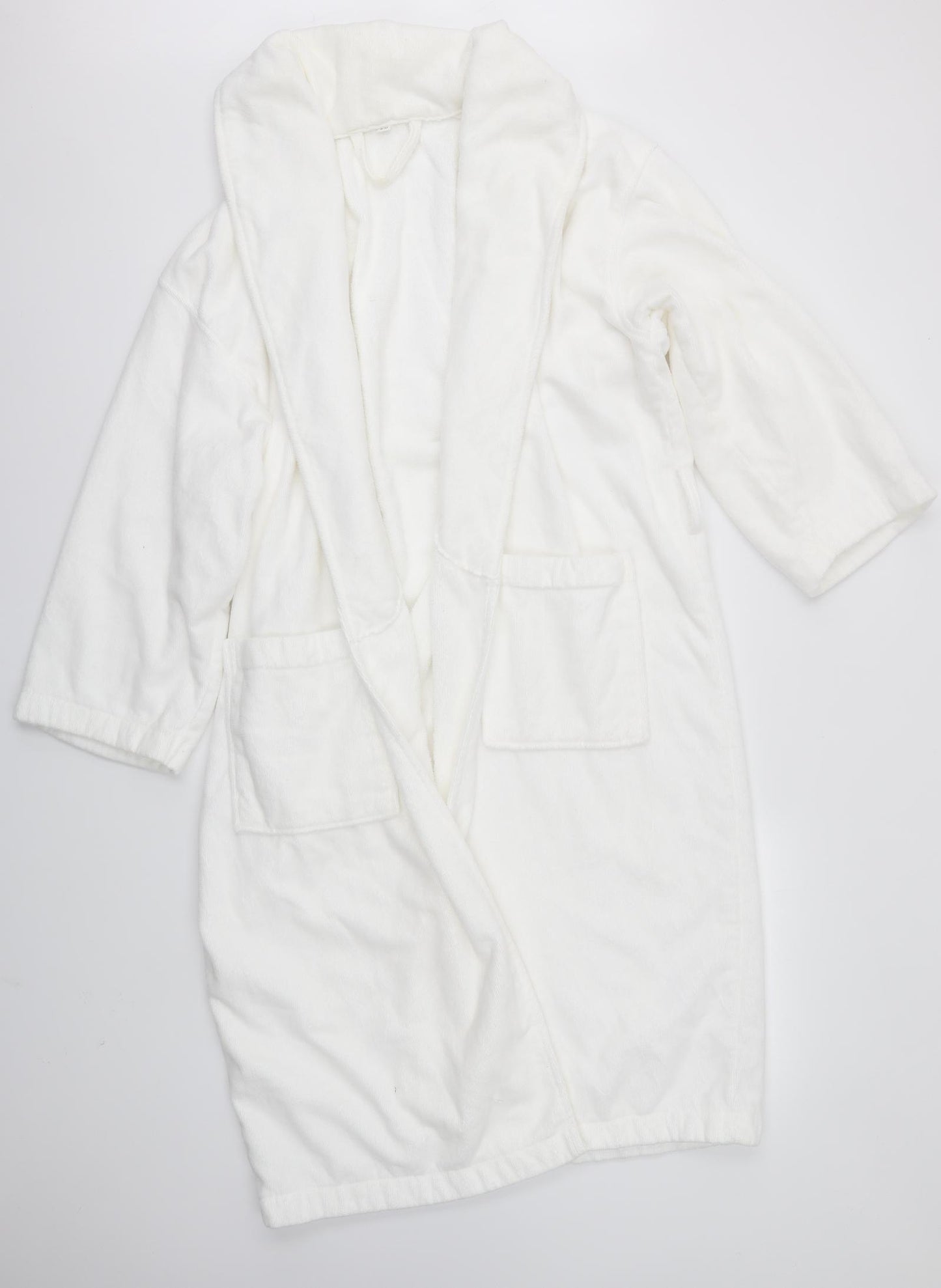 IKEA Mens White Solid   Robe Size S