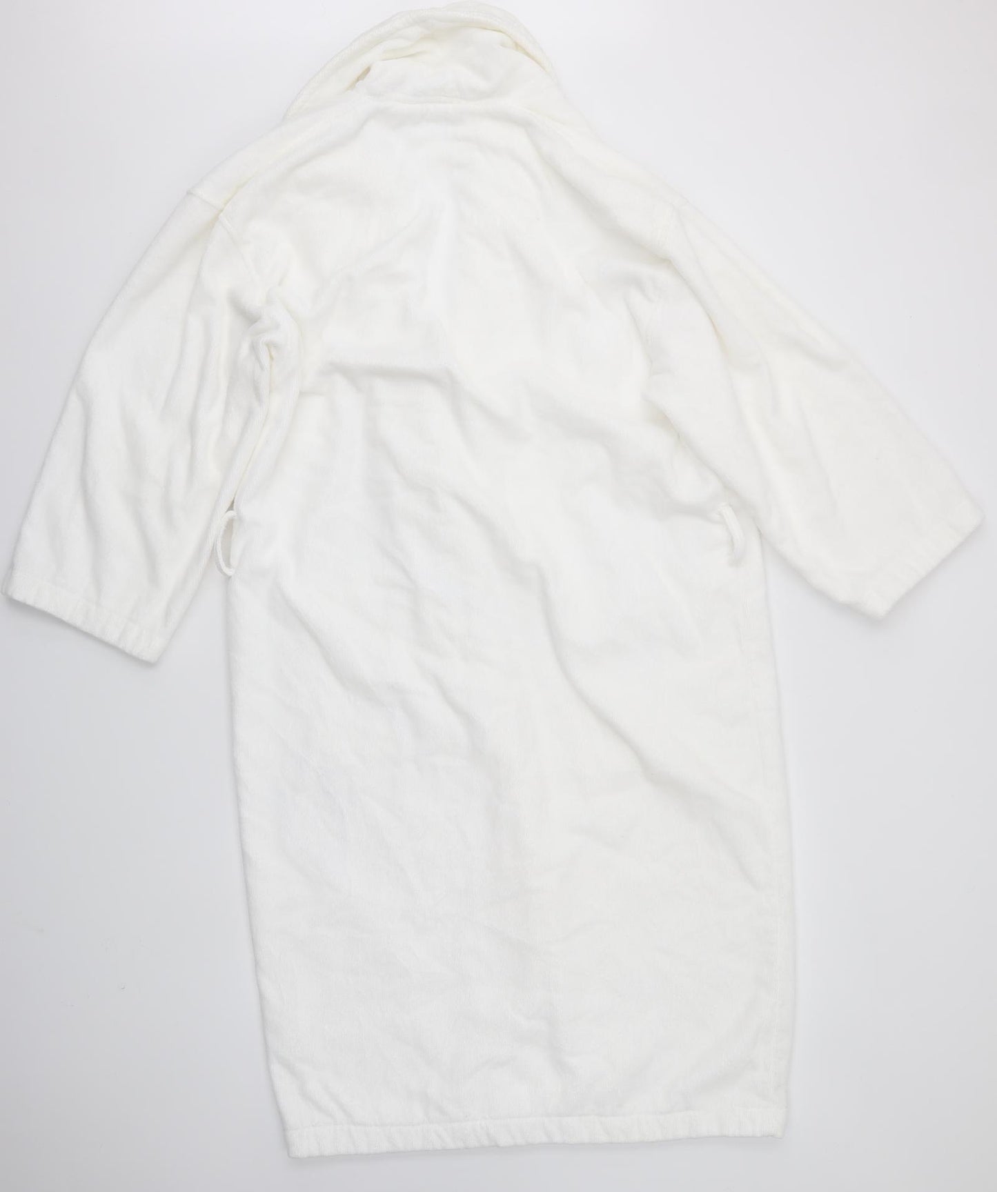 IKEA Mens White Solid   Robe Size S