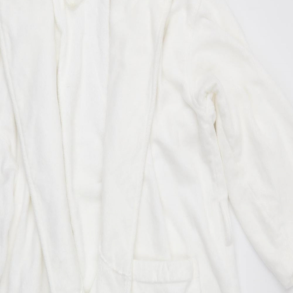 IKEA Mens White Solid   Robe Size S