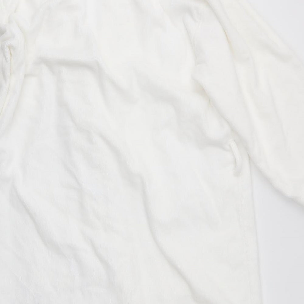 IKEA Mens White Solid   Robe Size S