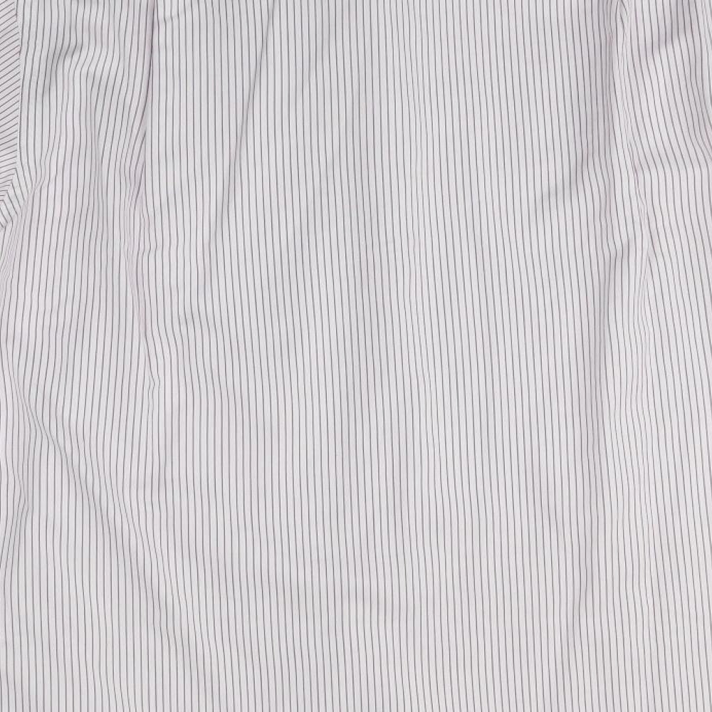Charles Tyrwhitt Mens Pink Striped   Dress Shirt Size 17