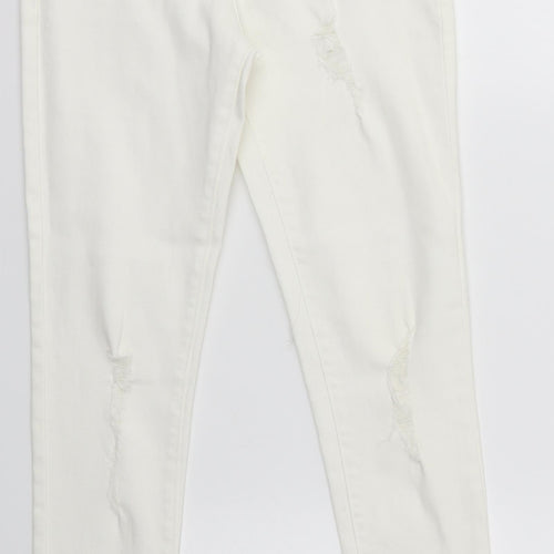 Primark Girls Ivory   Skinny Jeans Size 9 Years