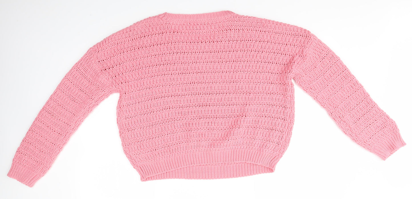 Primark Womens Pink   Pullover Jumper Size L