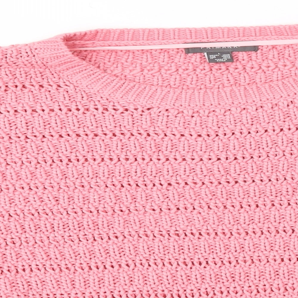 Primark Womens Pink   Pullover Jumper Size L