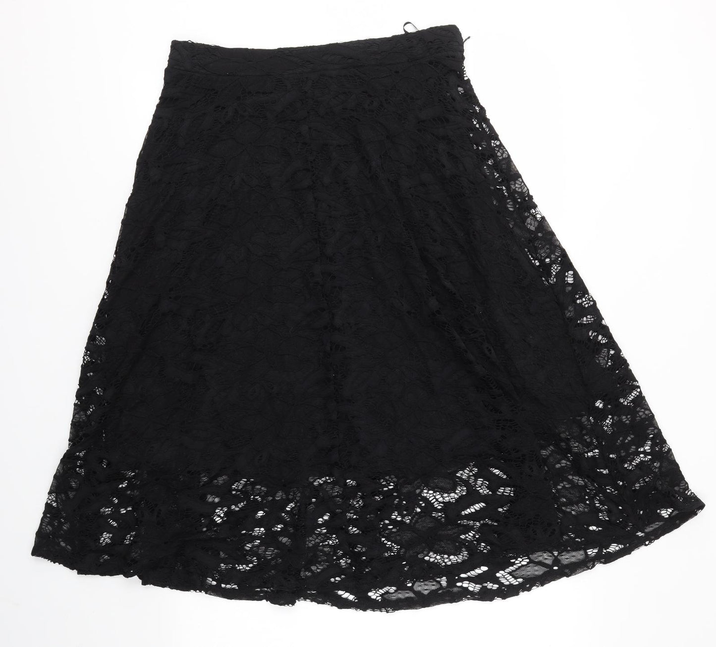 Envy Womens Black  Lace A-Line Skirt Size 12