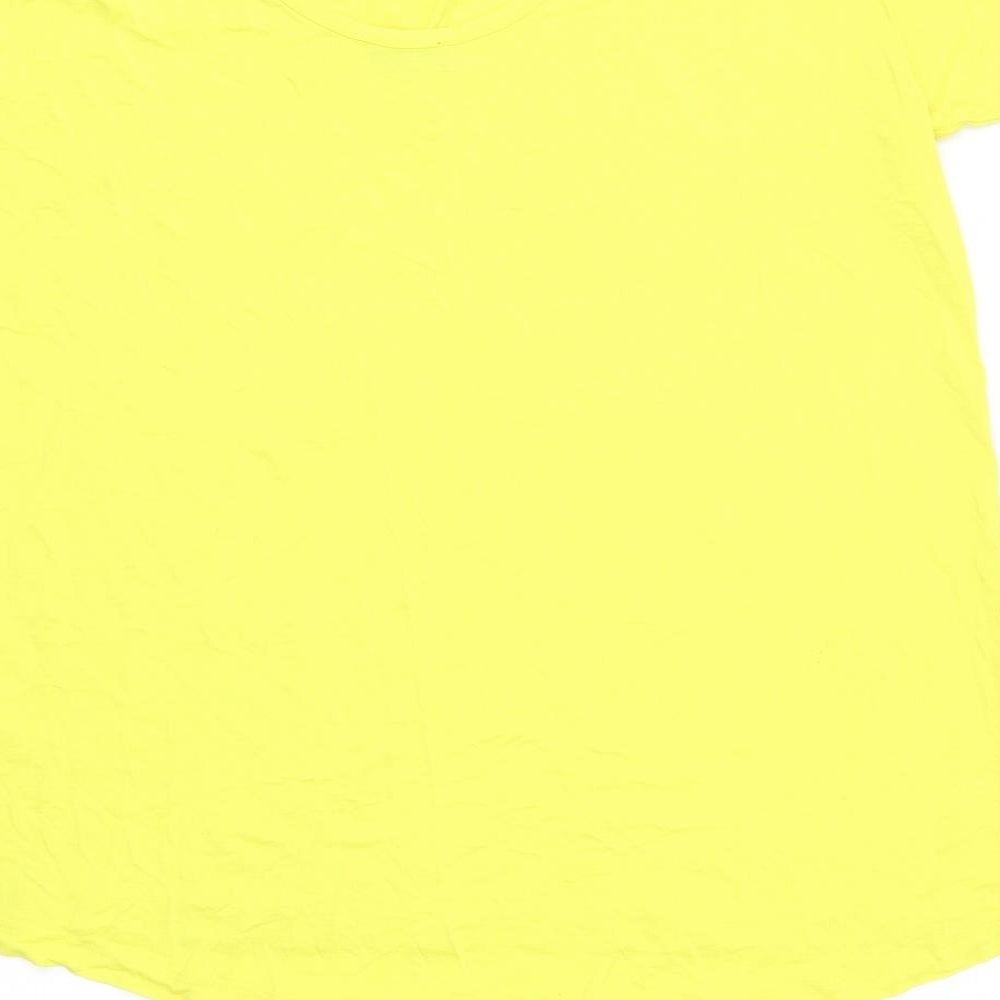 F&F Womens Yellow   Basic T-Shirt Size 16