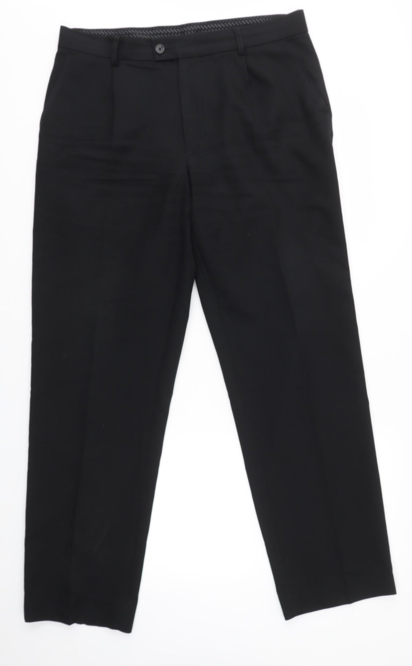 Debenhams Mens Black   Dress Pants Trousers Size 34 in L31 in