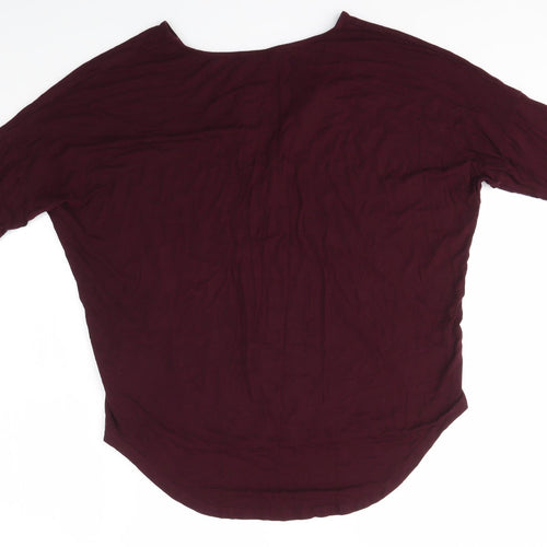 Select Womens Purple   Basic Blouse Size 12