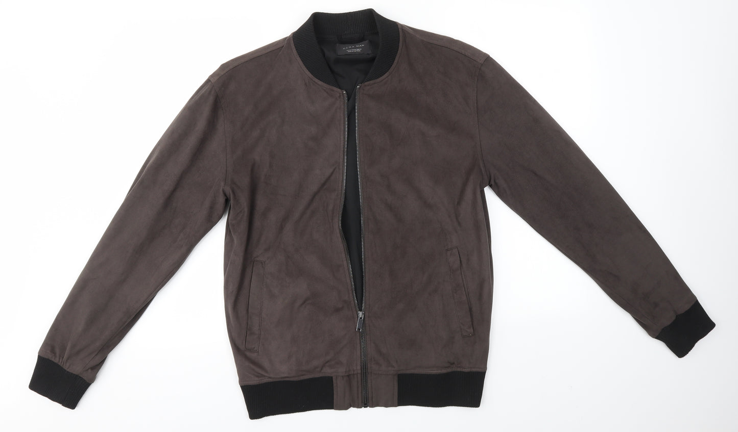 ZARA MAN Mens Brown   Bomber Jacket Jacket Size M