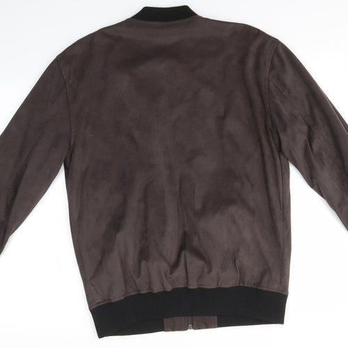 ZARA MAN Mens Brown   Bomber Jacket Jacket Size M