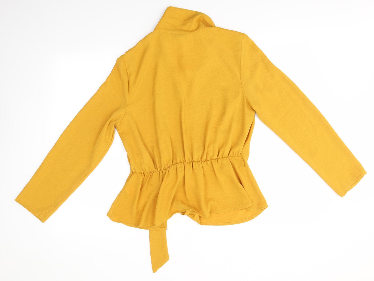 Topshop Womens Yellow   Basic Blouse Size 12