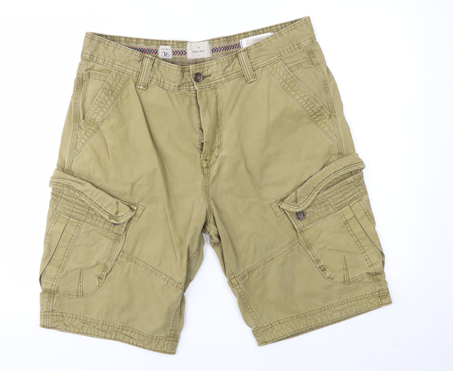 White Stuff Mens Green   Cargo Shorts Size 38 in