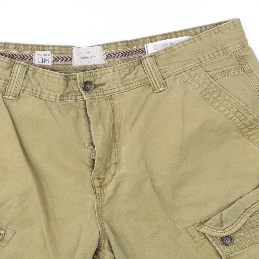 White Stuff Mens Green   Cargo Shorts Size 38 in