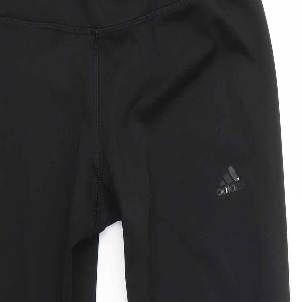 adidas Womens Black   Cropped Leggings Size M