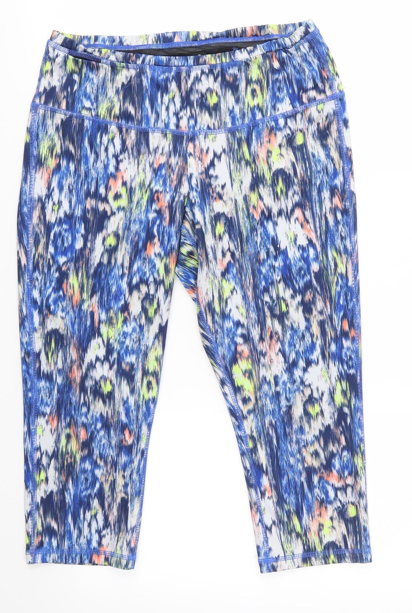 F&F Womens Blue   Cropped Leggings Size 16 L20 in
