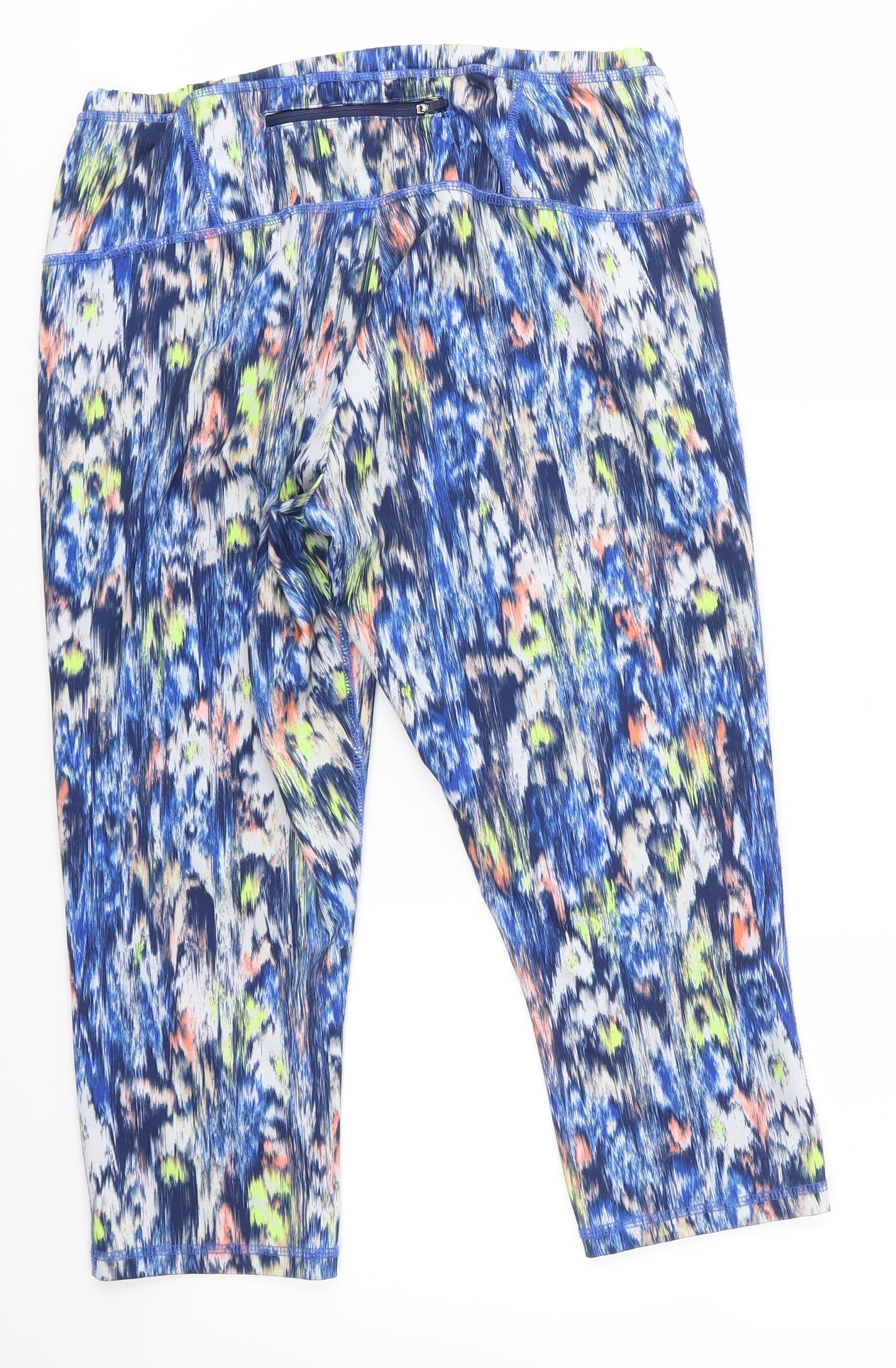 F&F Womens Blue   Cropped Leggings Size 16 L20 in