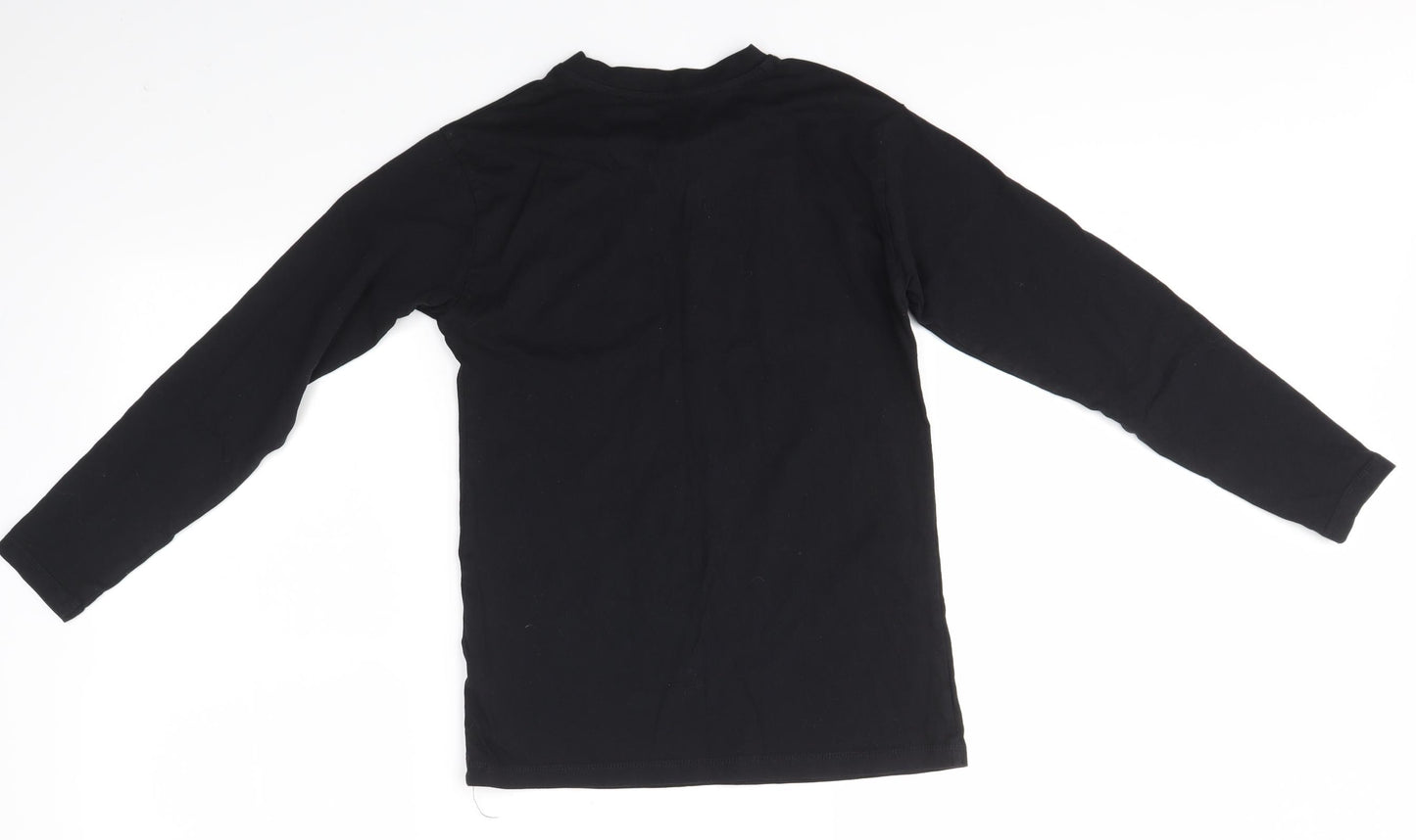 George Boys Black   Basic T-Shirt Size 11-12 Years  - festive christmas