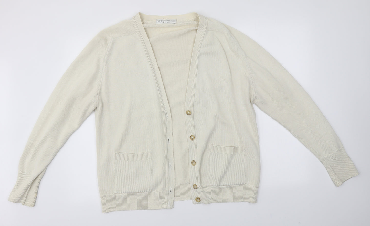 M&S Womens Ivory   Cardigan Jumper Size 12