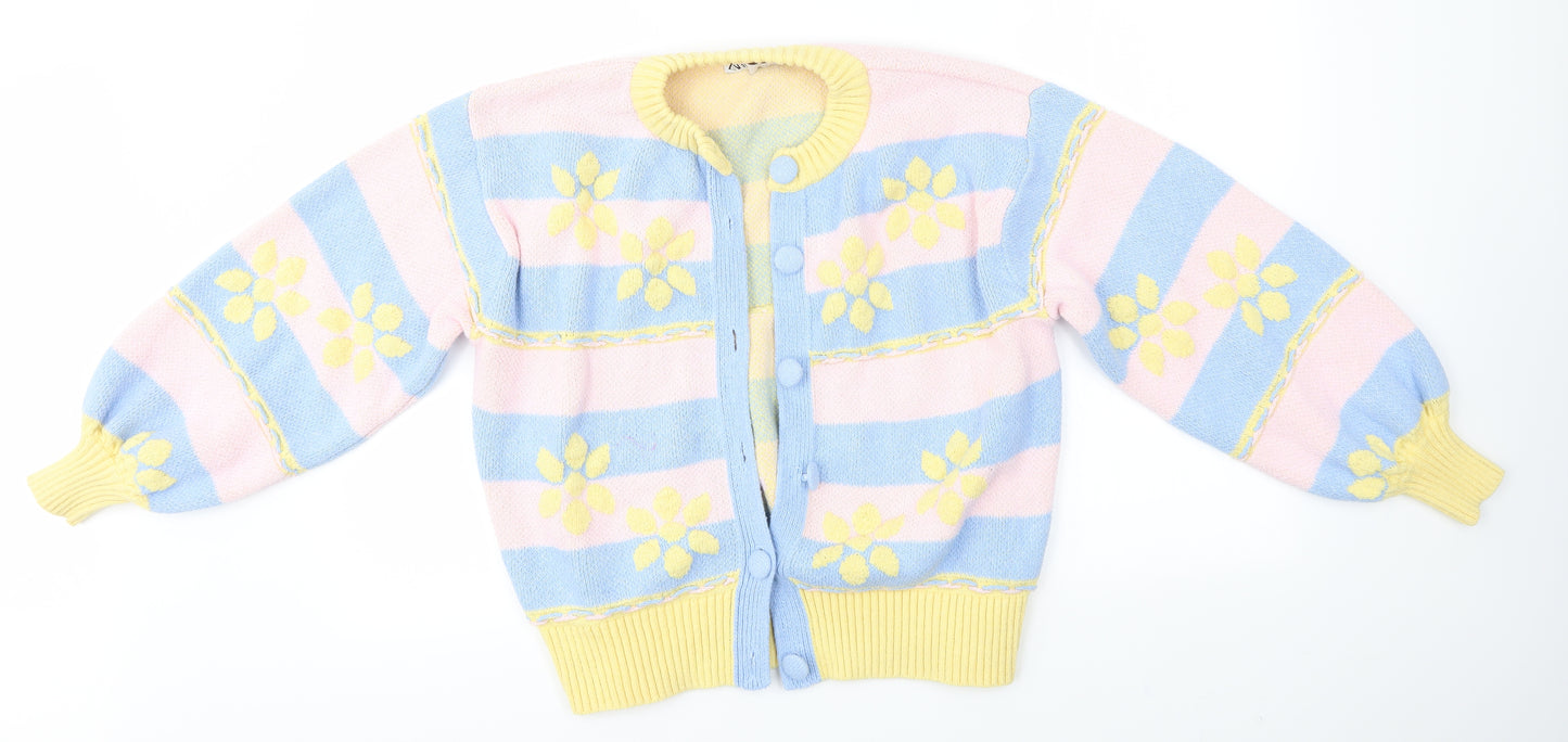 Zara Womens Multicoloured   Cardigan Jumper Size M