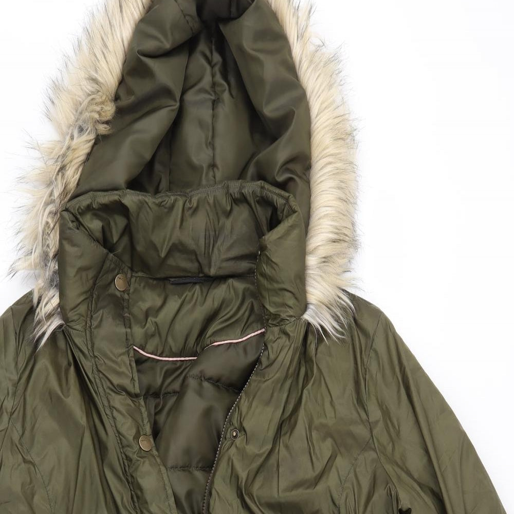 NEXT Womens Green   Overcoat Coat Size 22