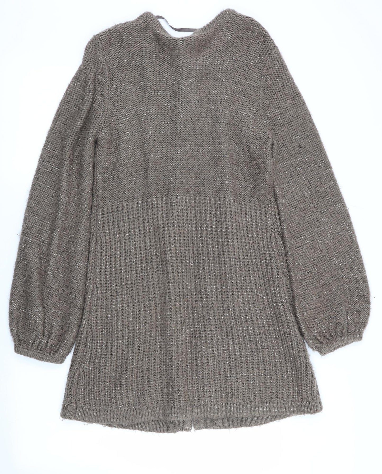 George Womens Brown   Cardigan Jumper Size 12  - Subtle shimmer effect - Longline