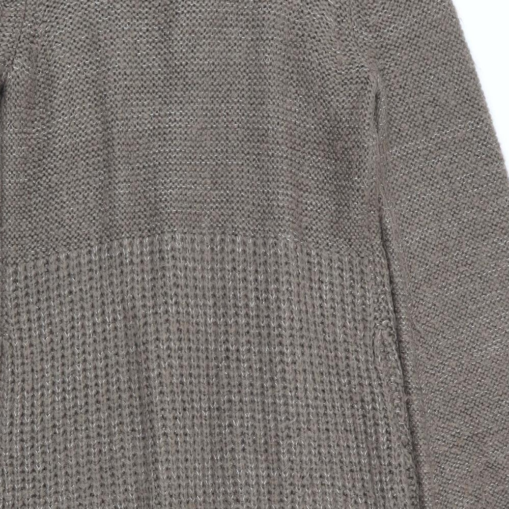 George Womens Brown   Cardigan Jumper Size 12  - Subtle shimmer effect - Longline