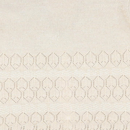 Classics by Berkertex Womens Gold Geometric  Cardigan Jumper Size 14  - Subtle glitter effect
