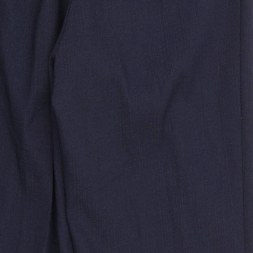 Marks and Spencer Womens Blue   Trousers  Size 12 L29 in - Back Elastication