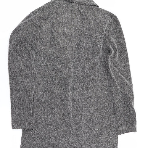 River Island Womens Grey Herringbone  Jacket  Size 10  - Subtle shimmer effect - Longline