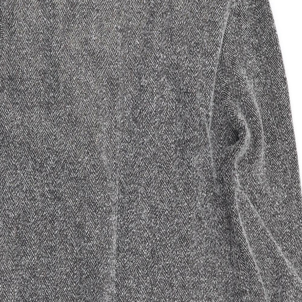 River Island Womens Grey Herringbone  Jacket  Size 10  - Subtle shimmer effect - Longline