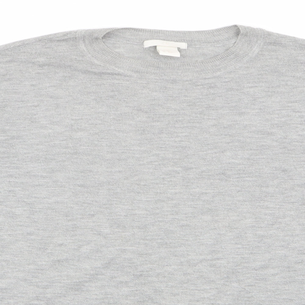 H&M Womens Grey   Pullover Jumper Size 4