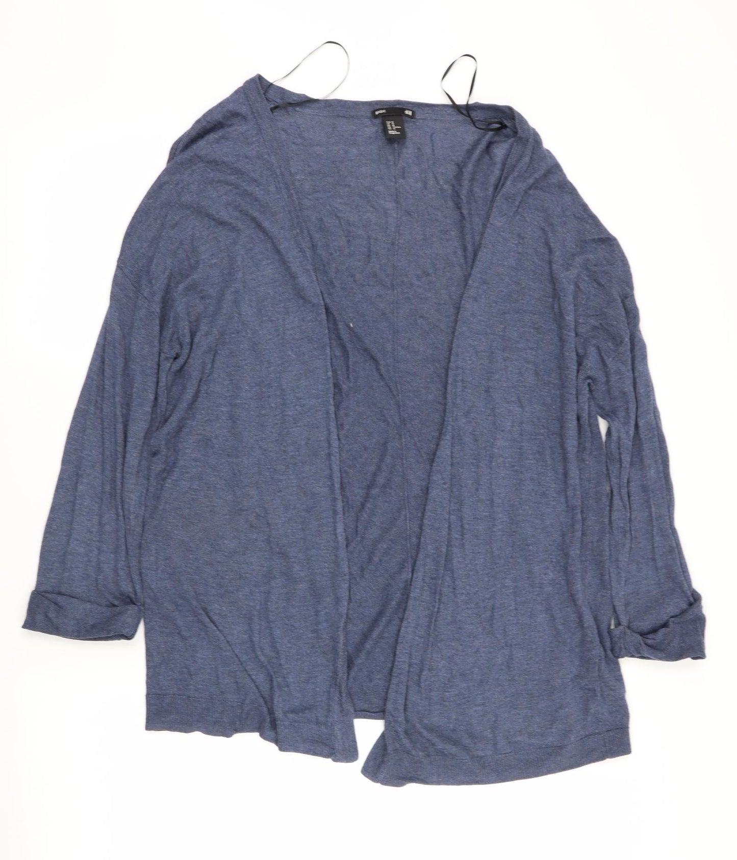 H&M Womens Blue   Cardigan Jumper Size 10  - Waterfall Cardigan