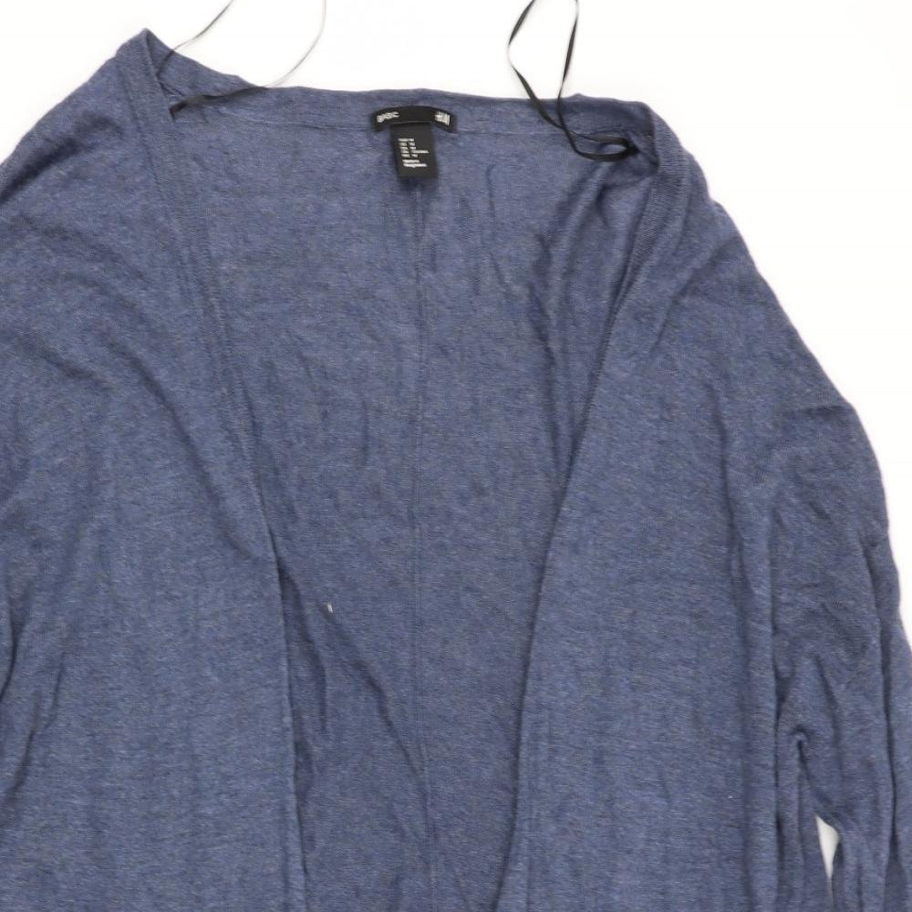 H&M Womens Blue   Cardigan Jumper Size 10  - Waterfall Cardigan