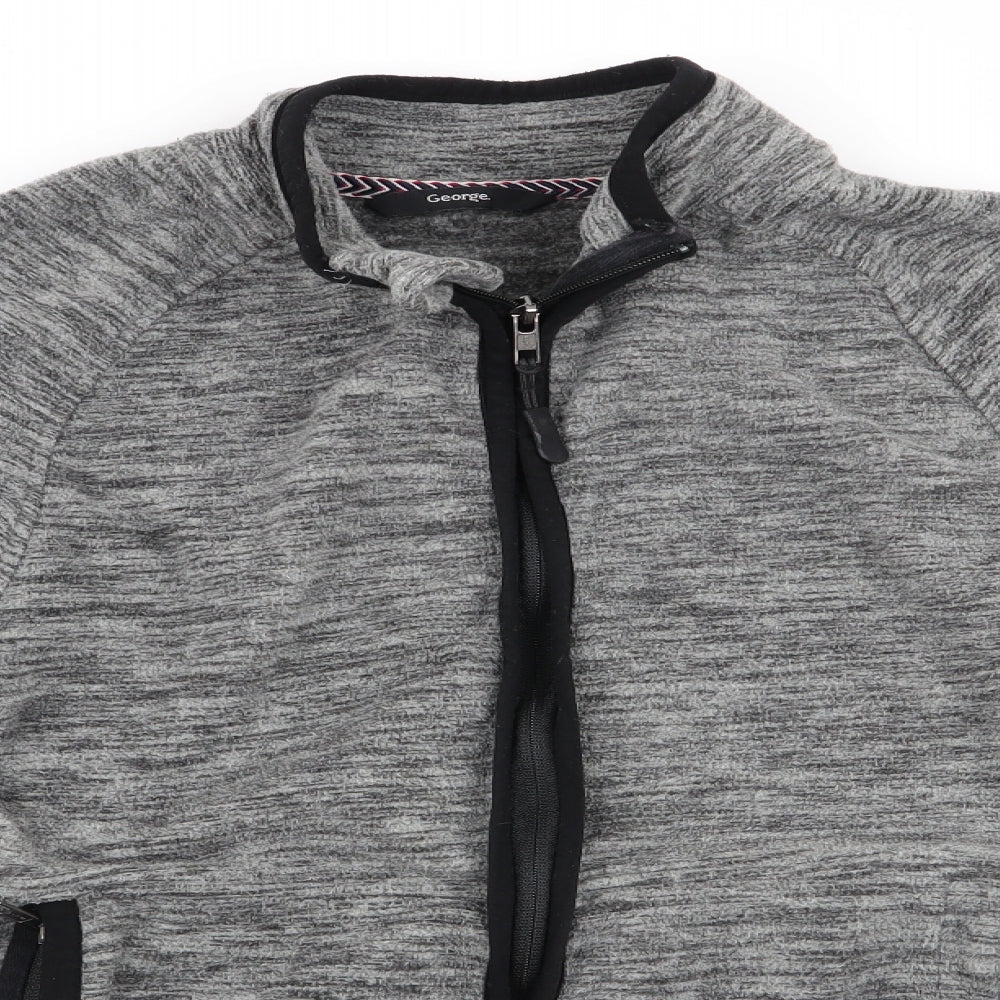George Boys Grey   Full Zip Sweatshirt Size 13-14 Years
