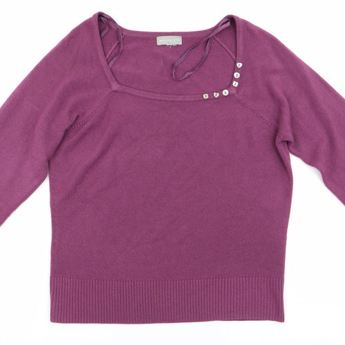 Per Una Womens Purple   Pullover Jumper Size 14