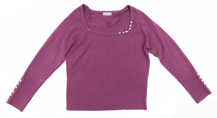 Per Una Womens Purple   Pullover Jumper Size 14