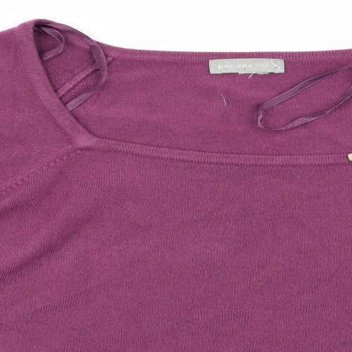 Per Una Womens Purple   Pullover Jumper Size 14