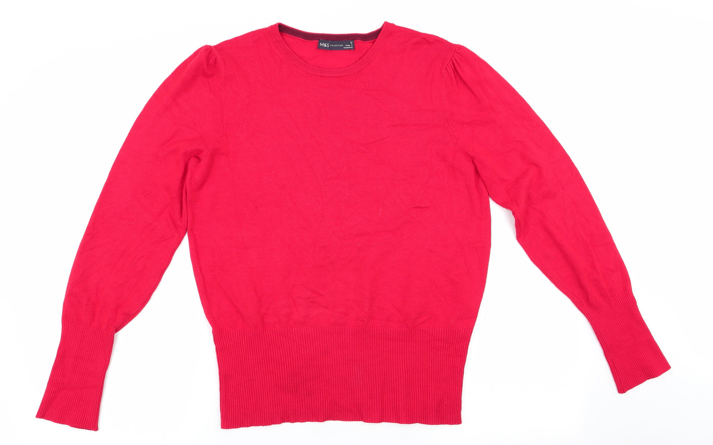 Marks and Spencer Womens Red   Pullover Jumper Size 12