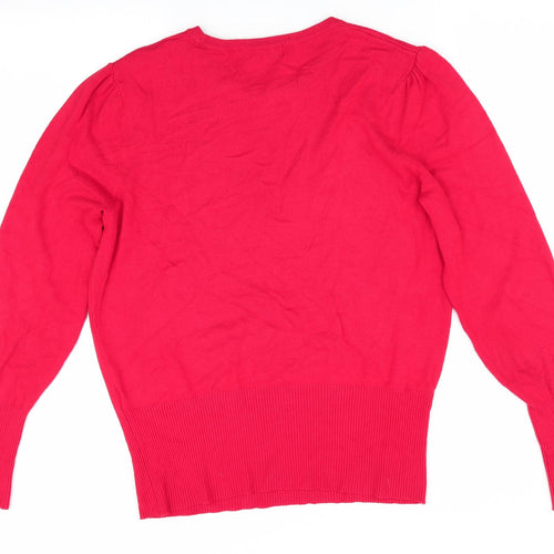 Marks and Spencer Womens Red   Pullover Jumper Size 12