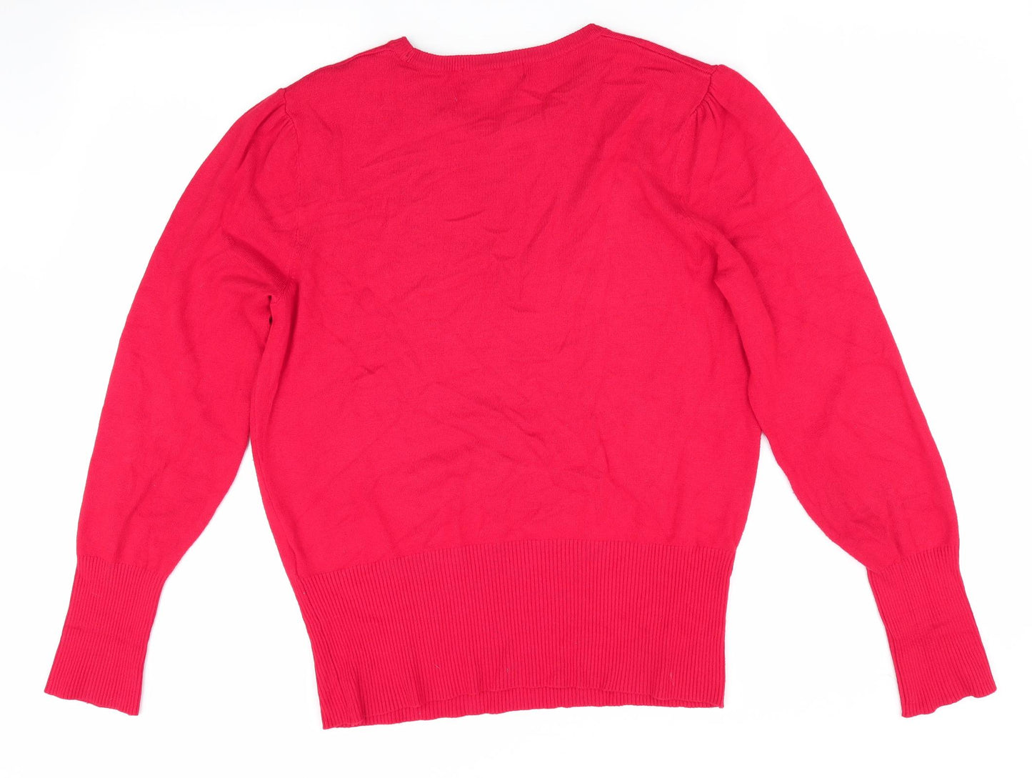 Marks and Spencer Womens Red   Pullover Jumper Size 12