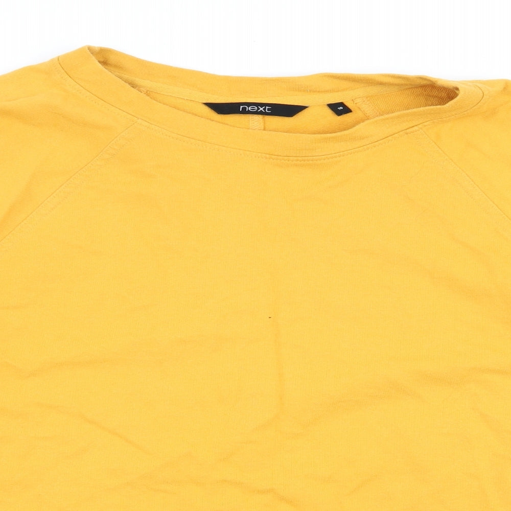 NEXT Womens Gold   Pullover Sweatshirt Size 16